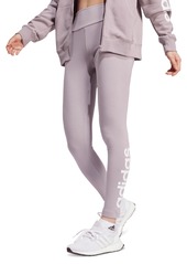 adidas Women's Linear-Logo Full Length Leggings, Xs-4X - Legend Ink/white