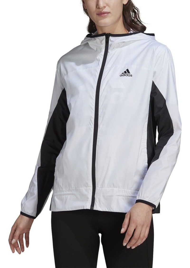 adidas Women's Logo Running Windbreaker