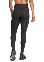 adidas Women's Optime Moisture-Wicking 3-Stripe 7/8 Leggings - Aurora Black