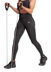 adidas Women's Optime Moisture-Wicking Full-Length Leggings - Preloved Fig