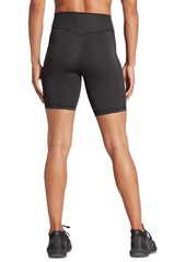 adidas Women's Optime Stash High-Rise Bike Shorts - Black