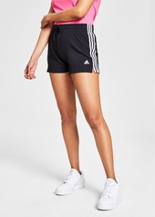 adidas Women's Pacer 3-Stripes Knit Shorts - Pulse Magenta