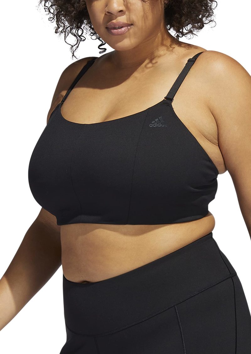 adidas Women's Plus Size Studio Light Support Better Level Bra