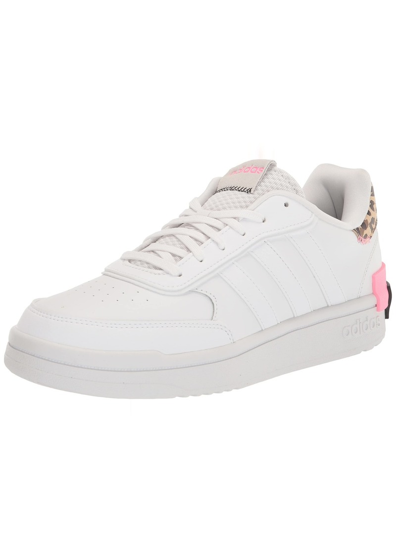 adidas Women's Postmove SE Basketball Shoe FTWR White/FTWR White/Beam Pink