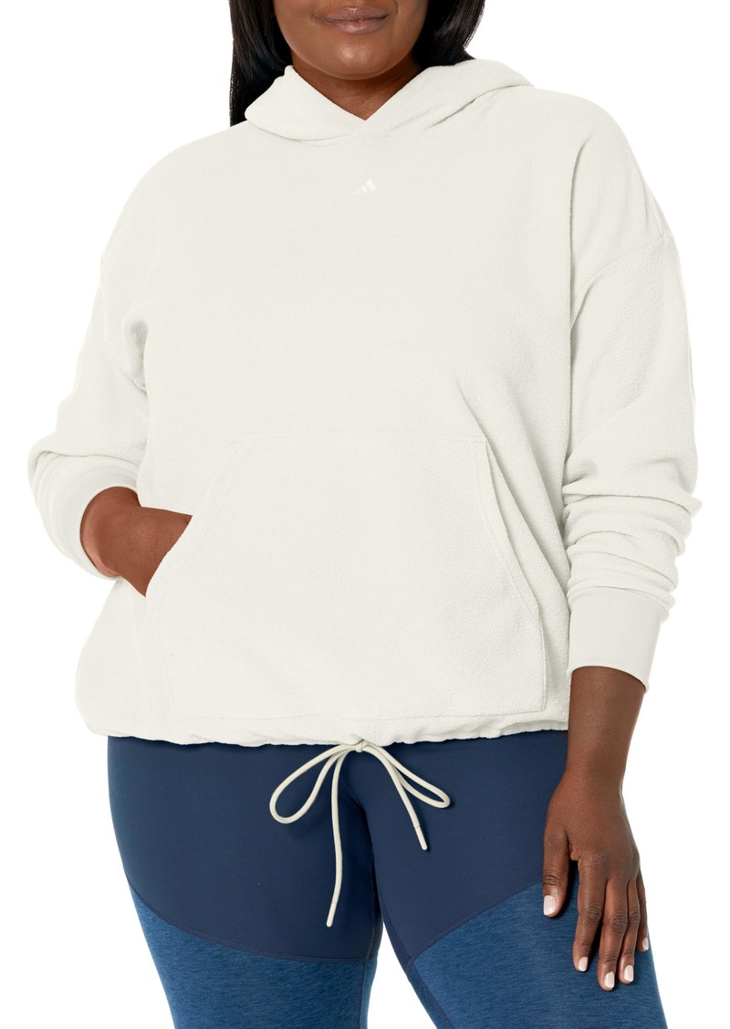 adidas Women's Plus Size Select Cropped Hoodie