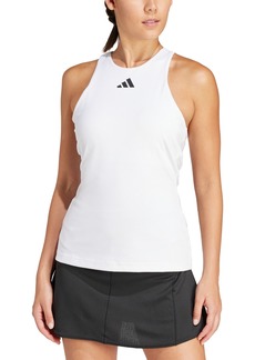 adidas Women's Sleeveless Y-Tank Tennis Top - White