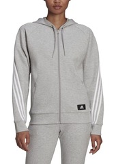 adidas Women's Sportswear Future Icon 3-Stripes Hooded Tracktop  Grey Heather