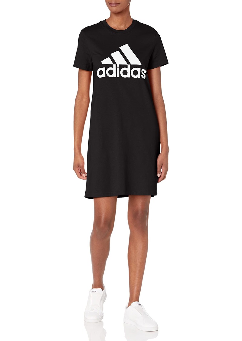 adidas Women's Standard Essentials Logo Dress Black/White