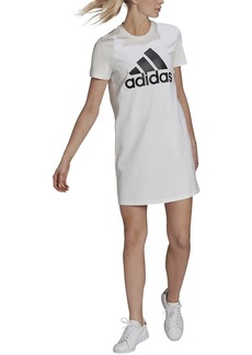 adidas Women's Standard Essentials Logo Dress White/Black