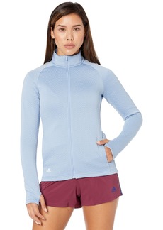 adidas Women's Standard Textured Recycled Materials Full Zip Pullover