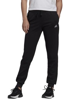 adidas Women's Tall Size Essentials French Terry Logo Pants Black/White