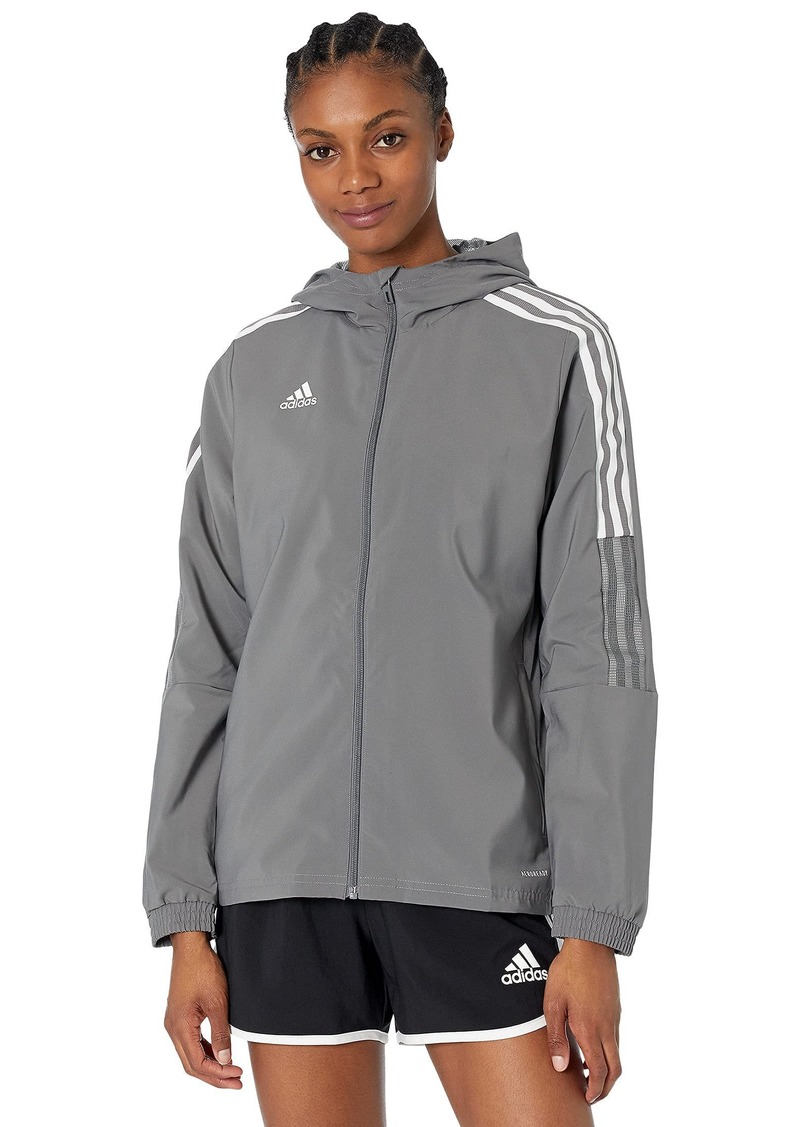 adidas womens Tiro 21 Windbreaker Team Grey