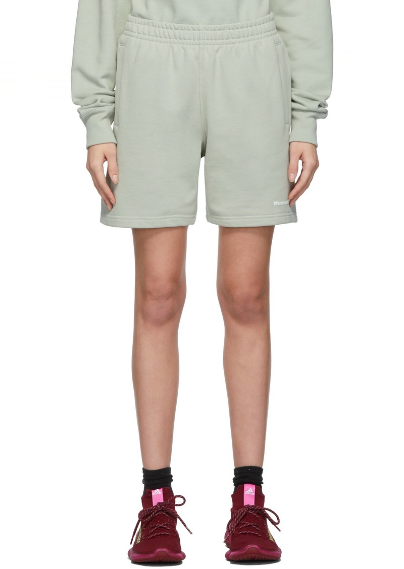 adidas x Humanrace by Pharrell Williams SSENSE Exclusive Green Humanrace Basics Shorts