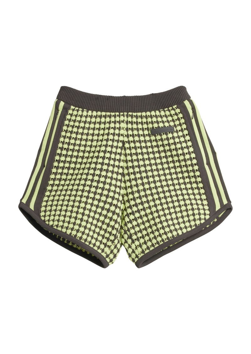 Adidas x Wales Bonner - Crocheted Shorts - Yellow - M - Moda Operandi