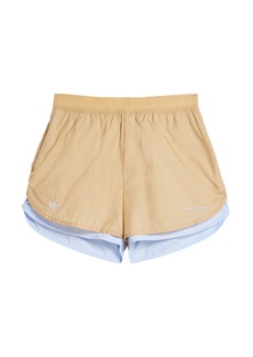 Adidas x Wales Bonner - Layered Nylon Shorts - Neutral - M - Moda Operandi