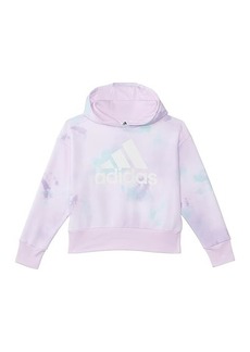 Adidas All Over Print Hood Pullover Loose Fit (Big Kids)