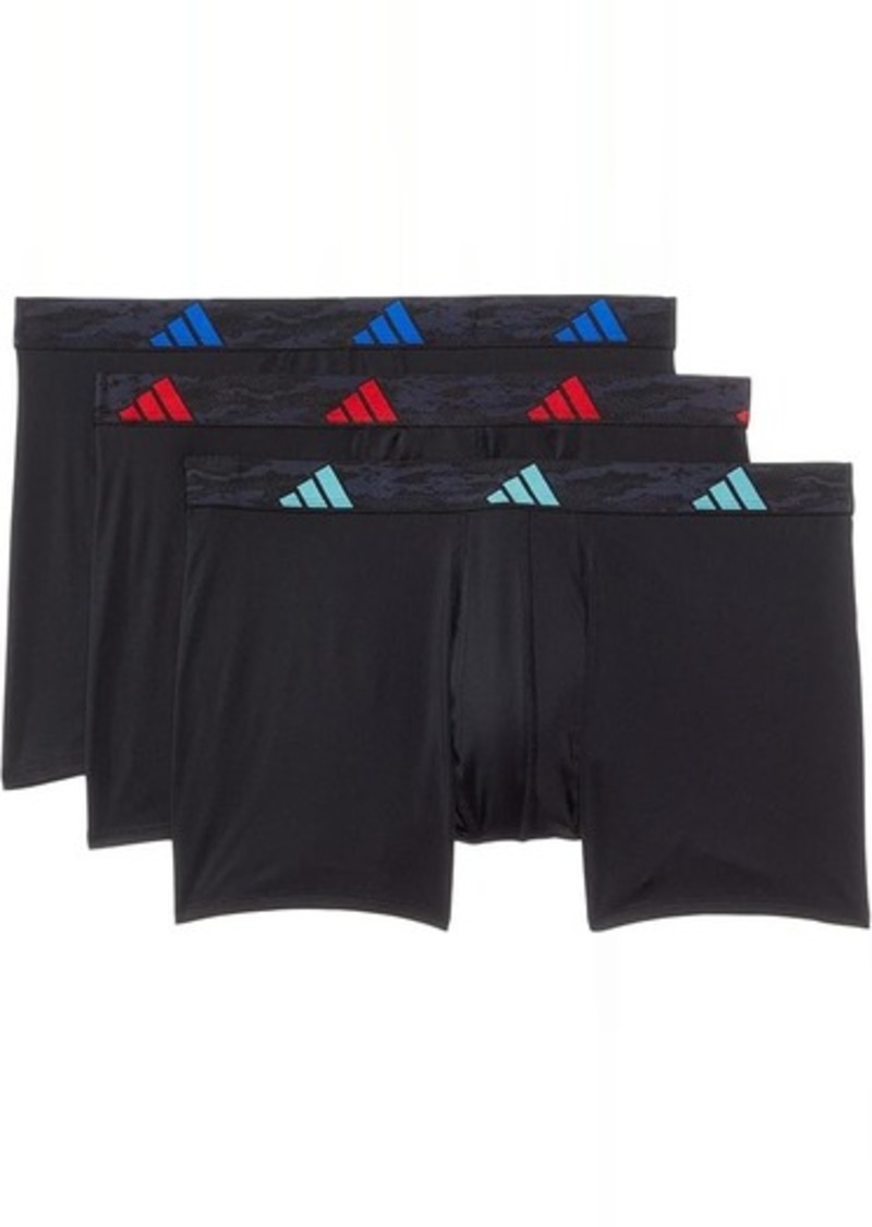 Adidas Athletic Fit Microfiber Trunk Underwear 3-Pack