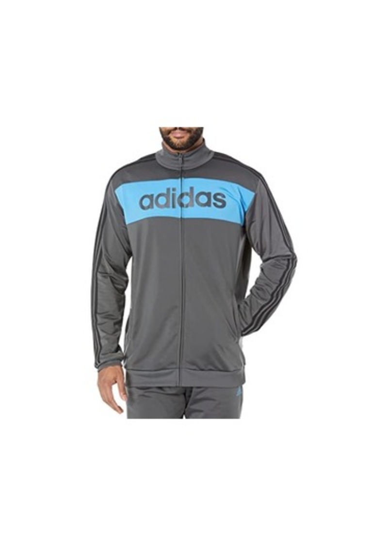 Adidas Big & Tall Essentials Tricot 3-Stripes Linear Track Jacket