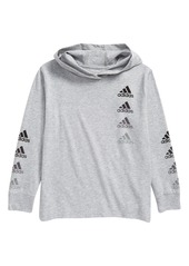 Boy's Adidas Kids' Badge Of Sport Repeat Graphic Hooded Pullover