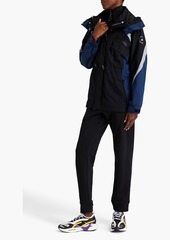 Adidas by Stella McCartney - Appliquéd shell hooded jacket - Black - XXS