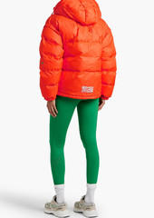 Adidas by Stella McCartney - Convertible quilted shell hooded jacket - Orange - XXS