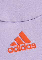 Adidas by Stella McCartney - Cutout logo-print modal-blend jersey sports bra - Purple - XS