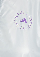 Adidas by Stella McCartney - Logo-print coated shell hooded track jacket - Gray - XS