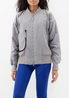 Adidas By Stella Mccartney - Recycled-fibre Bomber Jacket - Womens - Grey
