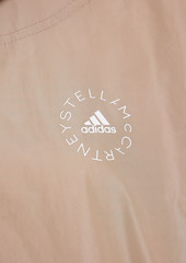 Adidas by Stella McCartney - Striped shell hooded jacket - Neutral - DE 40
