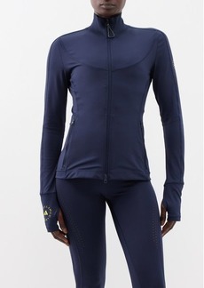 Adidas By Stella Mccartney - Truepurpose Recycled-jersey Running Jacket - Womens - Dark Navy