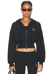 adidas by Stella McCartney Cropped Zipped Hoodie