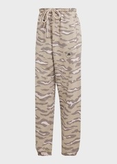 Adidas by Stella McCartney Animal-Printed Drawstring Sweatpants