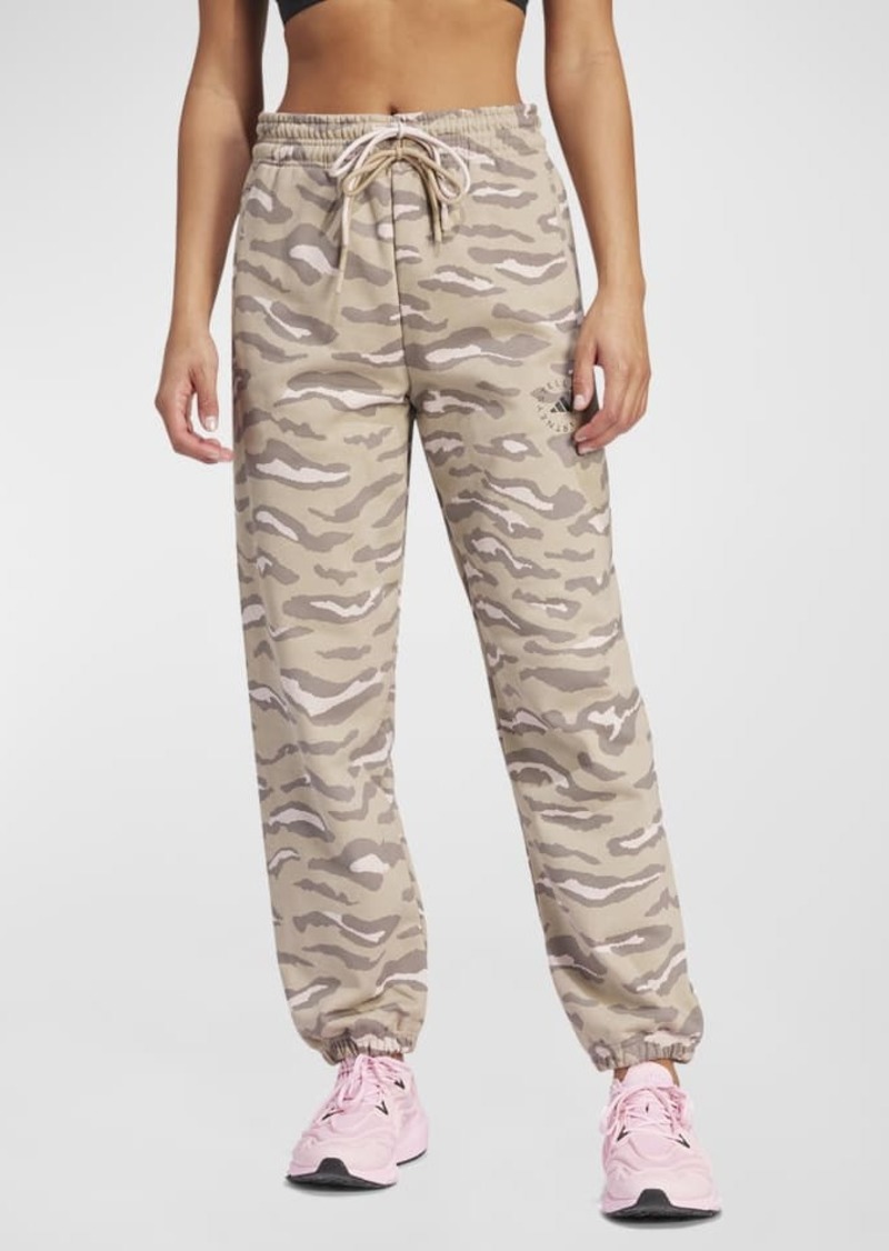 Adidas by Stella McCartney Animal-Printed Drawstring Sweatpants