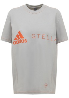 Adidas by Stella McCartney Asmc Logo Cotton Blend T-shirt