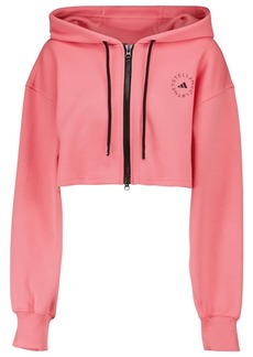 Adidas by Stella McCartney Cropped organic cotton hoodie