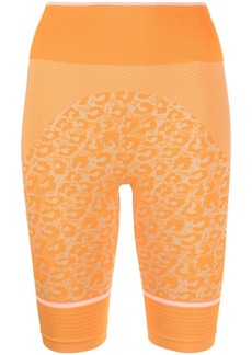 Adidas by Stella McCartney leopard-print seamless cycling shorts