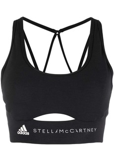 Adidas by Stella McCartney logo-print bralette top