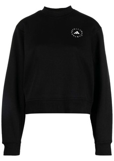 Adidas by Stella McCartney logo-print cropped sweatshirt