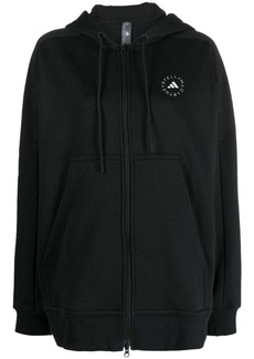 Adidas by Stella McCartney logo-print zip-up hoodie