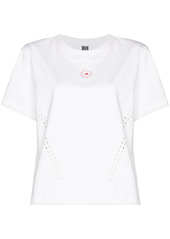 Adidas by Stella McCartney perforated logo T-shirt