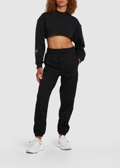 Adidas by Stella McCartney Sportswear Crop Open-back Sweatshirt