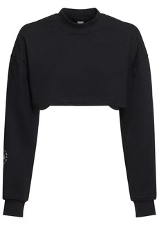 Adidas by Stella McCartney Sportswear Crop Open-back Sweatshirt