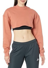 Adidas by Stella McCartney TrueCasuals Cropped Sportswear Sweatshirt HT1111