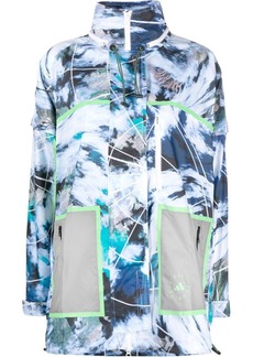 Adidas by Stella McCartney TrueNature Packable abstract-print jacket