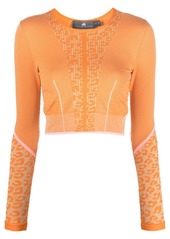 Adidas by Stella McCartney TrueStrength seamless long sleeve crop top