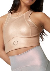 ADIDAS BY STELLA MCCARTNEY Shiny Training Crop Top in Coppmt/sofpow at Nordstrom