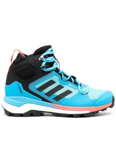 Adidas colour-block panelled high-top sneakers