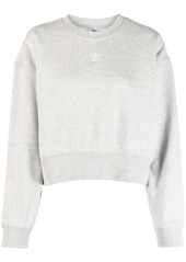 Adidas cropped fleece sweatshirt