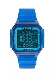 Adidas Digital 1 GMT Collection Resin Strap Watch