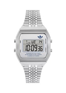 Adidas Digital Two Stainless Steel Bracelet Watch/36MM